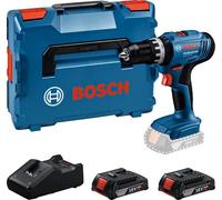 Perceuses-visseuses à percussion sans-fil PRO GSB 18V-25 - BOSCH - avec 2 batteries 2Ah - chargeur - L-Boxx - 06019K9302