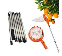Perche De Cueillette Fruits Attrape-mangues télescopique avec collecteur | Panier Cueilleur Ramasseur de Fruits pour Manguier Pour jardin, ferme, arrière-cour, bosquet, plantation, cour, campagne