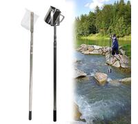Perche D'échantillonnage D'eau Rétractable，Perche Télescopique De Prélèvement D'eau 500 Ml/1 000 Ml Pelle À Eau Avec Bec Gradué Pour Surveillance Environnementale(Stainless Steel 1000 Ml,1.5-7m)