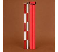 Perche prismatique en aluminium - Tige de centrage détachable avec sacs de rangement, perche de topographie robuste pour levés topographiques, marquage de chantier(2m/6.56ft)