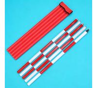 Perche prismatique en aluminium - Tige de centrage détachable avec sacs de rangement, perche de topographie robuste pour levés topographiques, marquage de chantier(5m/16.4ft)