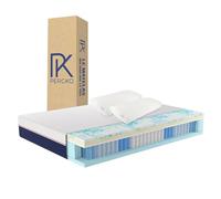 PERCKO, Pack Matelas Hybride 140 x 200 cm + 2 Oreillers, Soulage Le Mal de Dos, Mousses certifiées Oeko-TEX Standard 100 et CertiPur, Hybride, Ferme, 6 Couches