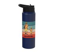 Père-Fils Football Lien Famille Père et Fils Passion Amour Stainless Steel Insulated Water Bottle