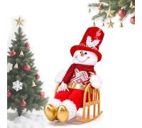 Père Noël Bonhomme de Neige Renne Figurine, Décoration de Noël Cadeau | Figurines de Bonhomme de Neige pour Centre de Table, Décoration de Noël au look scandinave, Décoration d'hiver Fenêtre