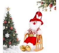 Père Noël Bonhomme de Neige Renne Figurine, Décoration de Noël Cadeau | Figurines de Père Noël pour Centre de Table, Décoration de Noël au look scandinave, Rebord de fenêtre, Décoration d'hiver