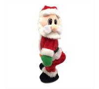 Père Noël dansant, chant musical électrique, Père Noël chantant, déhanché, figure T