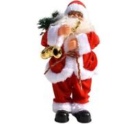 Père Noël Dansant et Chantant-Décoration pour Les fêtes de Fin d'année Automate Père Noël Décoration Musical Décor Classique Cadeau