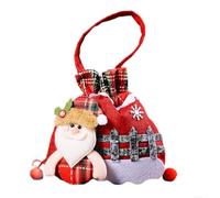 Père Noël en Tissu pour robuste avec, Hotte de Noël Père Noël | pour Cadeaux et Bonbons, Décoration Festive pour la Maison, de Distribution pour Style Classique