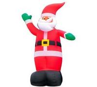 Père Noël géant avec gonflage automatique - 6 mètres Rouge G