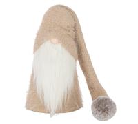 Père-Noël Gnome Déco Hiver 44cm Beige