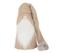 Père-Noël Gnome Déco Hiver 60cm Beige