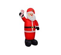 Père Noël Gonflable 120 cm Lumières LED Décoration Fête Maison Jardin 242359