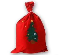 Père Noël Grand en Tissu Non Tissé - Hotte de Noël Père Noël | pour Cadeaux et Jouets - Décoration de Fêtes de Fin d\'Année - Taille Spacieuse 30x40cm 50x70cm