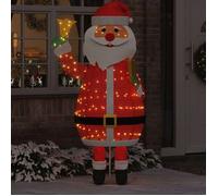 vidaXL Décoration Père Noël 200 LED blanc chaud 100×180 cm tissu Intérieur/extérieur