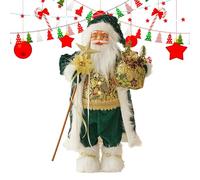 Père Noël vert - de Père Noël créative, statue de Noël debout | Décoration de Noël en tissu PP pour le salon, la chambre, la décoration de bureau avec scène de vitrine