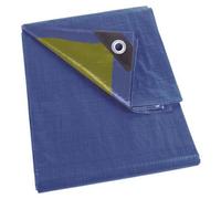 Perel 110-0202 Bâche, Bleu/kaki, 2 x 2 m
