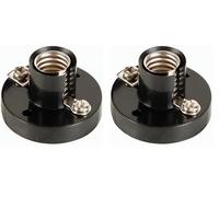 Perel 160293 AC de culot de lampe, E10, Noir (Lot de 2)