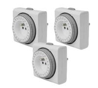 Perel 3 mini programmateurs minuteurs 24 h avec Terre