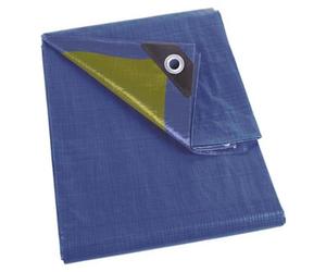 Perel Bâche déperlante 3 x 6 m en Polyester 110 g/m², bâche rectangulaire avec 18 œillets et Coins renforcés pour l’extérieur