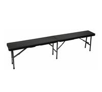Banc Pliant - Motif Rotin - 180 X 25 X 43 Cm