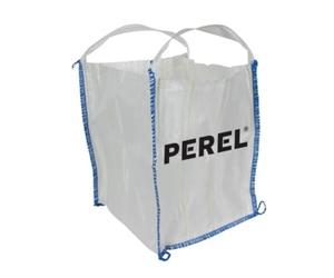 Perel Big Bag 300L, sac à gravats 300 kg, 65 x 65 x 71 cm, résistant aux UV, sac déchets chantier et jardin avec 2 poignées, polypropylène tissé 120 g/m²