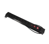Perel Bloc multiprise 8 prises - Noir