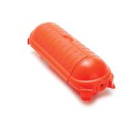Perel Boîtier de protection prise CEE, protection prise extérieur, boitier etanche electrique exterieur IP44 pour rallonge camping car jardin, polypropylène, rouge