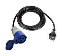 Perel CÂBLE ADAPTATEUR AVEC FICHE SCHUKO VERS PRISE CEE - 3 m