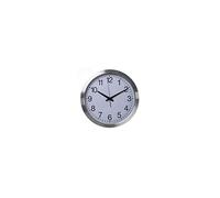 Perel Horloge murale DCF77 radio-pilotée analogique ronde aluminium 40 cm Blanc/Argenté