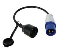 Perel ECEEC3M Câble adaptateur avec prise mâle vers fiche CEE, 40 cm de longeur