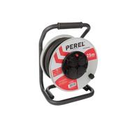 Perel Enrouleur de câble 25m 4 prises