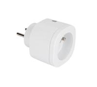 Perel Fiche WiFi Smart 2,4 GHz broche de mise à la terre 230V blanc
