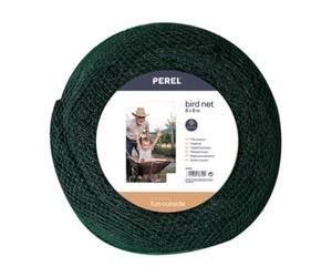 Perel Filet Anti-Oiseaux 8x8 m, Filet Vert avec Mailles de 20 mm, Filet léger en Polyester pour Arbres fruitiers, Potager, arbustes et Bassin, Grand Filet de Jardin Contre Les dégâts causés par Les