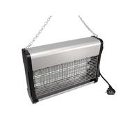 Perel Tueur d' Insectes UV électrique intérieur, Grille Haute Tension 2800V, Appareil Silencieux avec bac métallique Amovible, Couverture 80 m², Solution sans Produits Chimiques