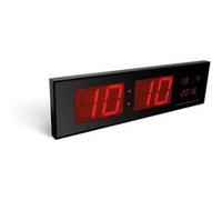Perel Horloge murale à LED 83x23 cm Noir Noir G