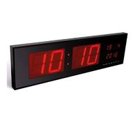 Perel Tools Horloge murale à affichage LED