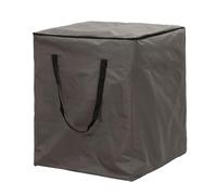 Perel Tools Housse de rangement pour coussins 75 x 75 x 90 cm — déperlante anti-UV, poignées, Gris