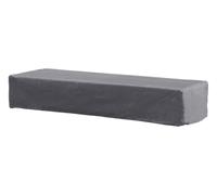 Perel Housse d'extérieur pour chaise longue gris 200 x 75 x 40 cm