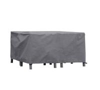 Perel Housse pour mobilier de jardin 200 x 150 x 75 cm, imperméable et résistante aux UV, couverture toute saison en gris pour ensembles rectangulaires moyens