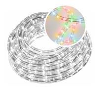 Perel HQ-Power Tube lumineux LED, guirlande lumineuse, tube LED extérieur, cordon lumineux, flexible lumineux, décoration pour intérieur et extérieur, 36 LED/mètre, contrôleur, couleur, 9 m