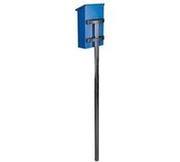 Perel Poteau de boîte aux lettres - Inox - Support montage inclus - 150 cm