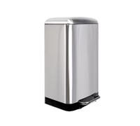 Perel Tools Poubelle Urbaine – 30 L rectangulaire acier inoxydable, pédale & seau amovible