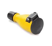 Perel prise extérieure Schuko 250V IP54 noir/jaune