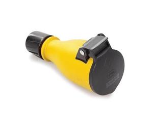 Perel prise extérieure Schuko 250V IP54 noir/jaune