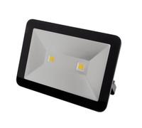 Perel Projecteur LED, 100 W, 10800 lm, 4000°K, blanc neutre, pour intérieur et extérieur, support de montage ajustable, aluminium, noir
