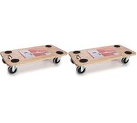 Perel QT106 Transporteur de Meubles 56 x 30 cm Charge Max 150 kg (Lot de 2)