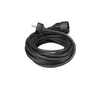 Perel Tools Rallonge secteur tripolaire 10 m – Prise CEE7/7 16 A – Noir, protection enfant