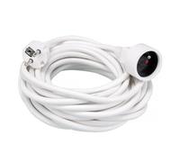Rallonge secteur tripolaire blanche - 10,0 m