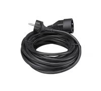 Perel Rallonge, H05VV-F 3G1.5, 10 m, 16 A/230 V, 3500 W, Type E/F, Usage intérieur, PVC, Noir