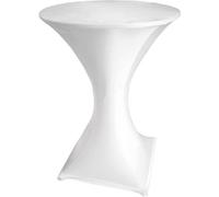 Perel Standing table cover Housse de table de bar blanc FP200